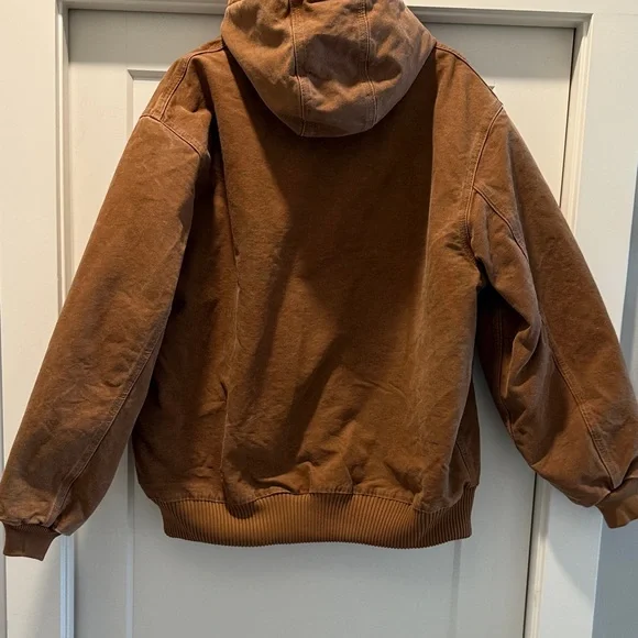 Carhartt Brown Hooded Jacket J130 Size XL - Picture 2 of 5
